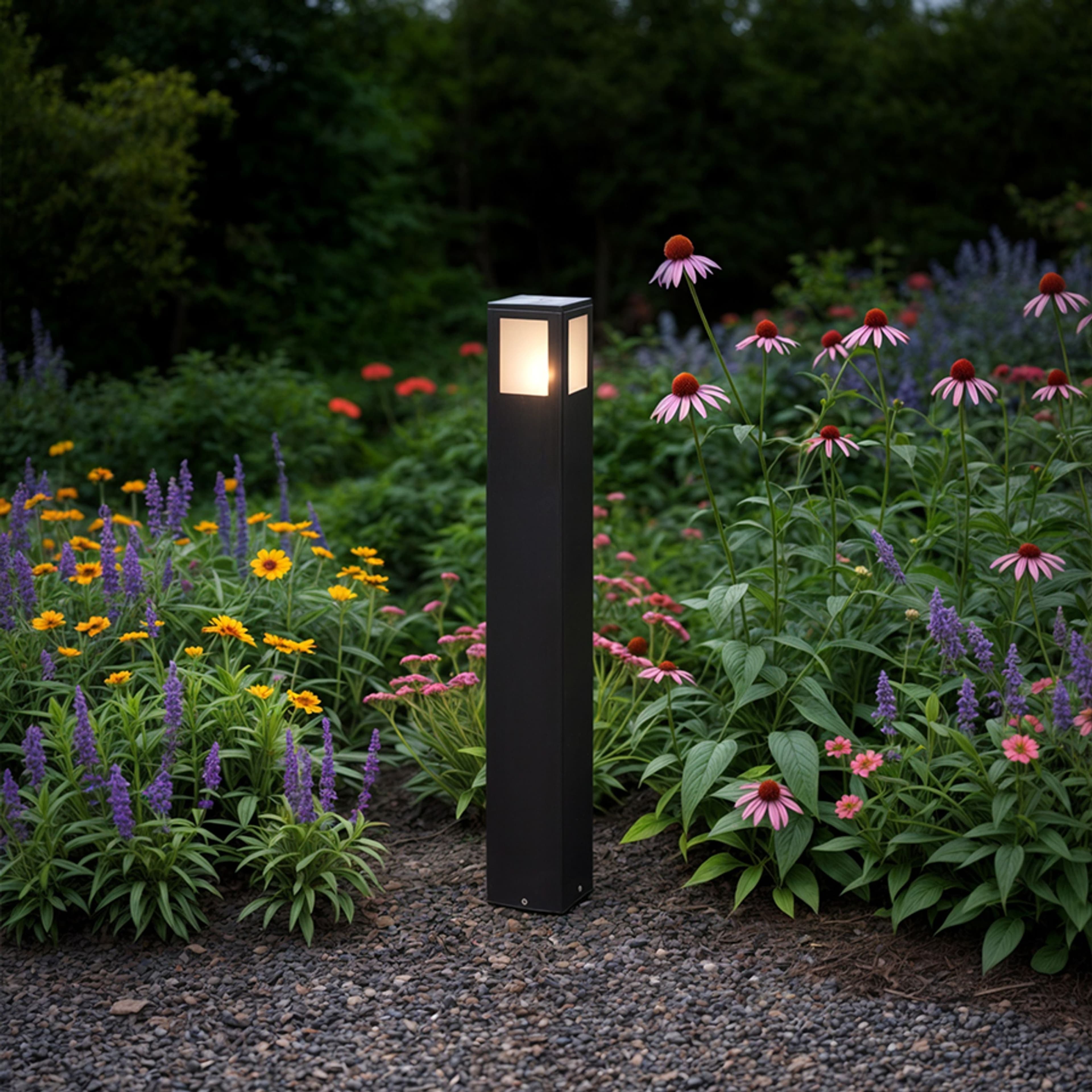 PONDER 65 Standleuchte Schwarz IP44 Atmosphäre 1