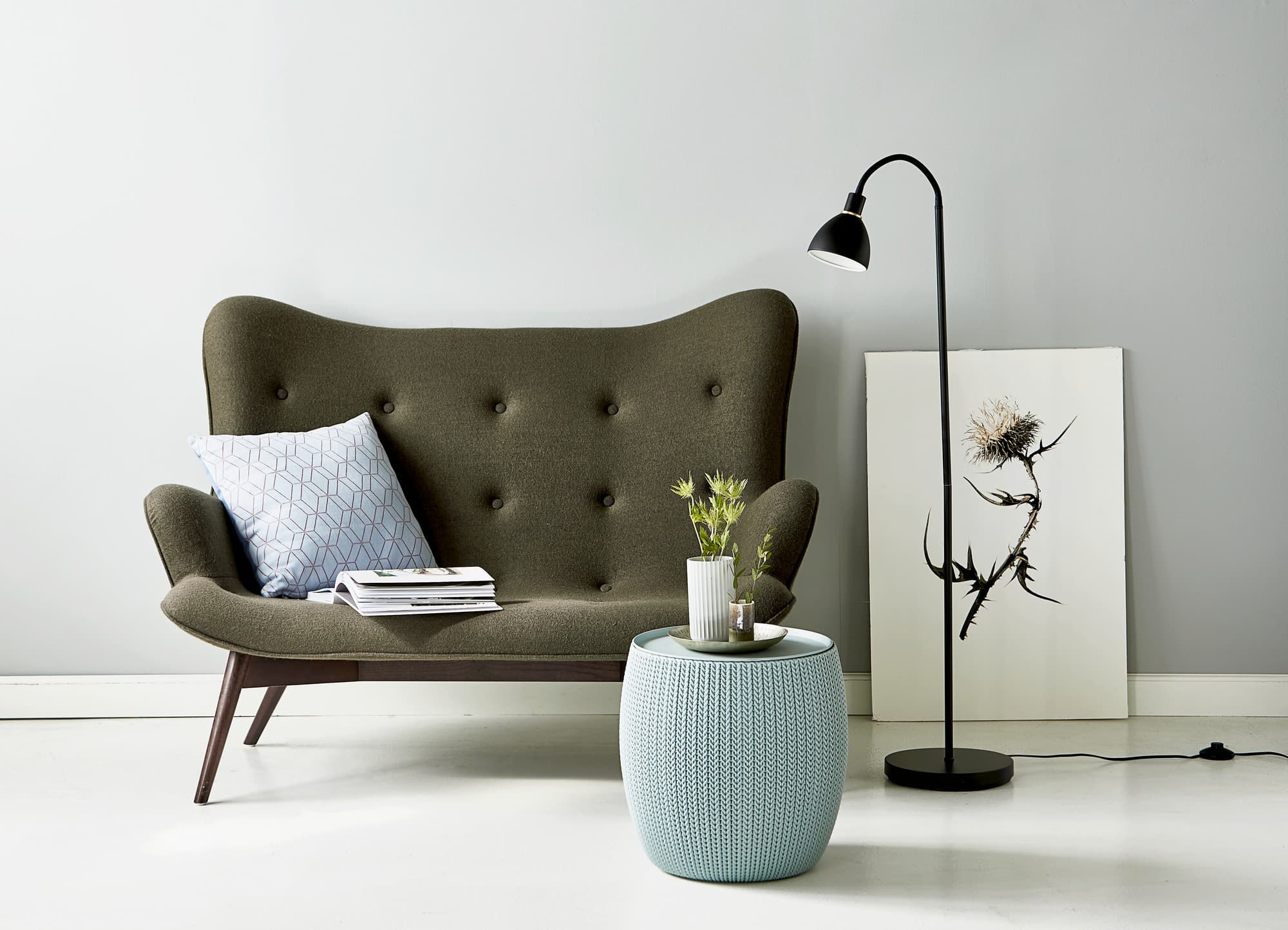 Ray Single | Floor lamp | Black